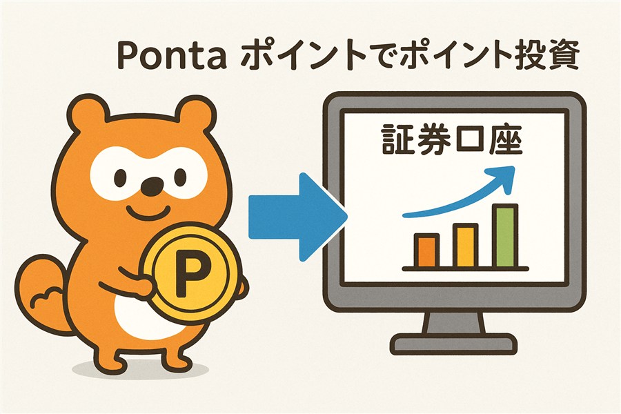 Pontaポイント→ポイント投資イメージ画像